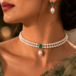 Amara Emerald Choker Set - Image 3