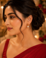 Raina Garnet Earrings - Image 2