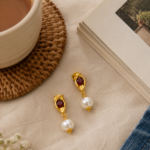 Raina Garnet Earrings