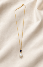 Indigo Pearl Necklace - Image 3